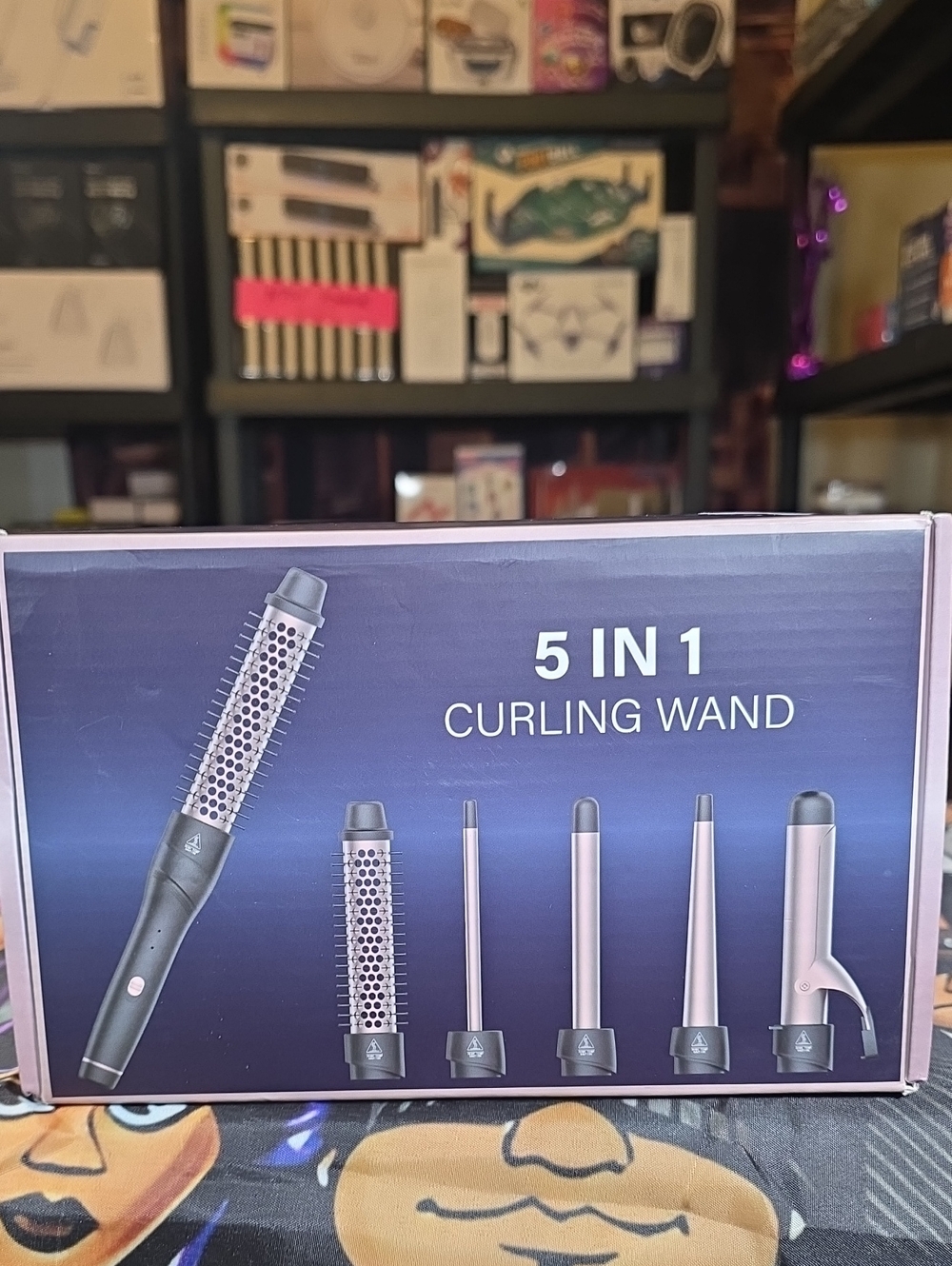 5-in-1 Curling Wand Set - Rose Gold & Black